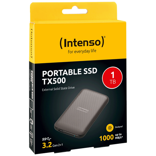 Eksterni SSD, do 1000 MB/s, kapacitet 1TB, USB 3.2