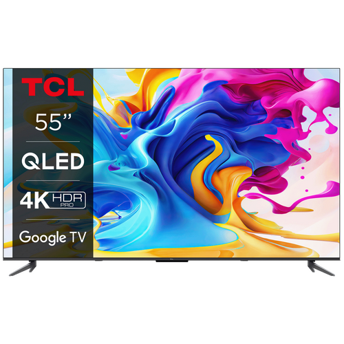 TCL - Televizor Smart QLED 4K UltraHD 55 inch, Google TV