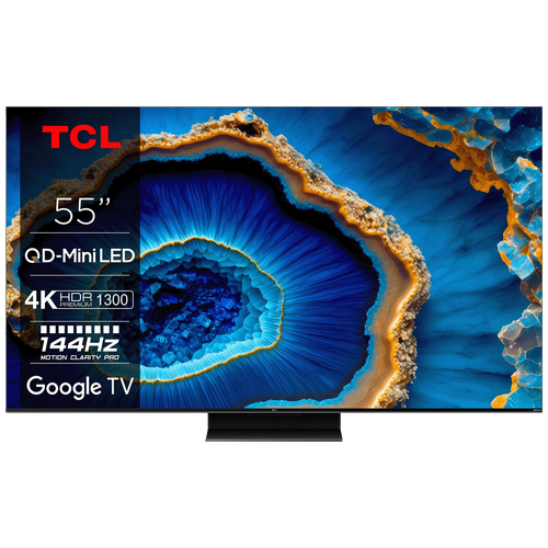 TCL - Televizor Smart Mini LED 4K UltraHD 55 inch, Google TV