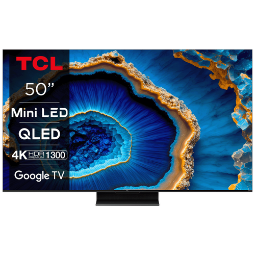 TCL - Televizor Smart Mini LED 4K UltraHD 50 inch, Google TV