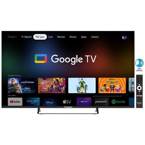 Fobem - Televizor Smart LED 4K UltraHD 55 inch, Google TV