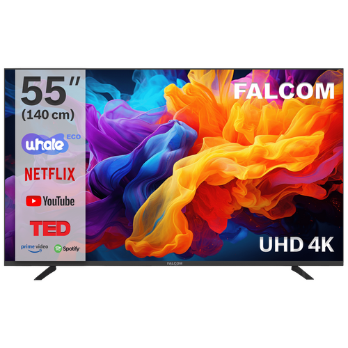 Falcom - Televizor Smart LED TV 4K UltraHD  55 inch Whale TV OS