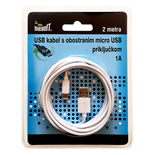 USB A na USB micro kabl, FLIP, dužina 2.0 metra